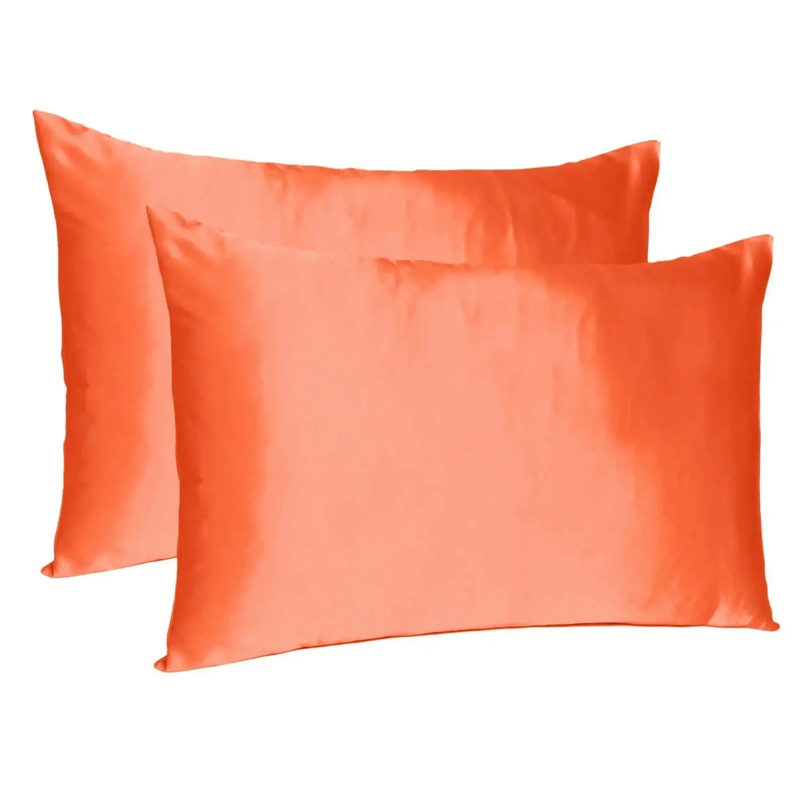 Poppy Dreamy Set Of 2 Silky Satin Standard Pillowcases Homeroots Bed & Bath