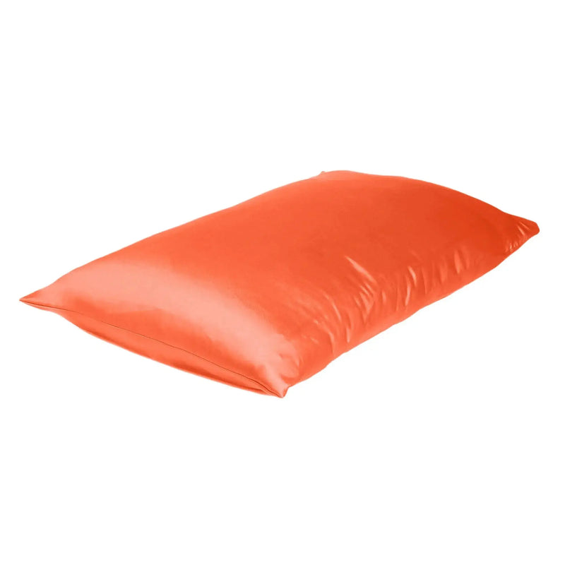 Poppy Dreamy Set Of 2 Silky Satin Standard Pillowcases Homeroots Bed & Bath