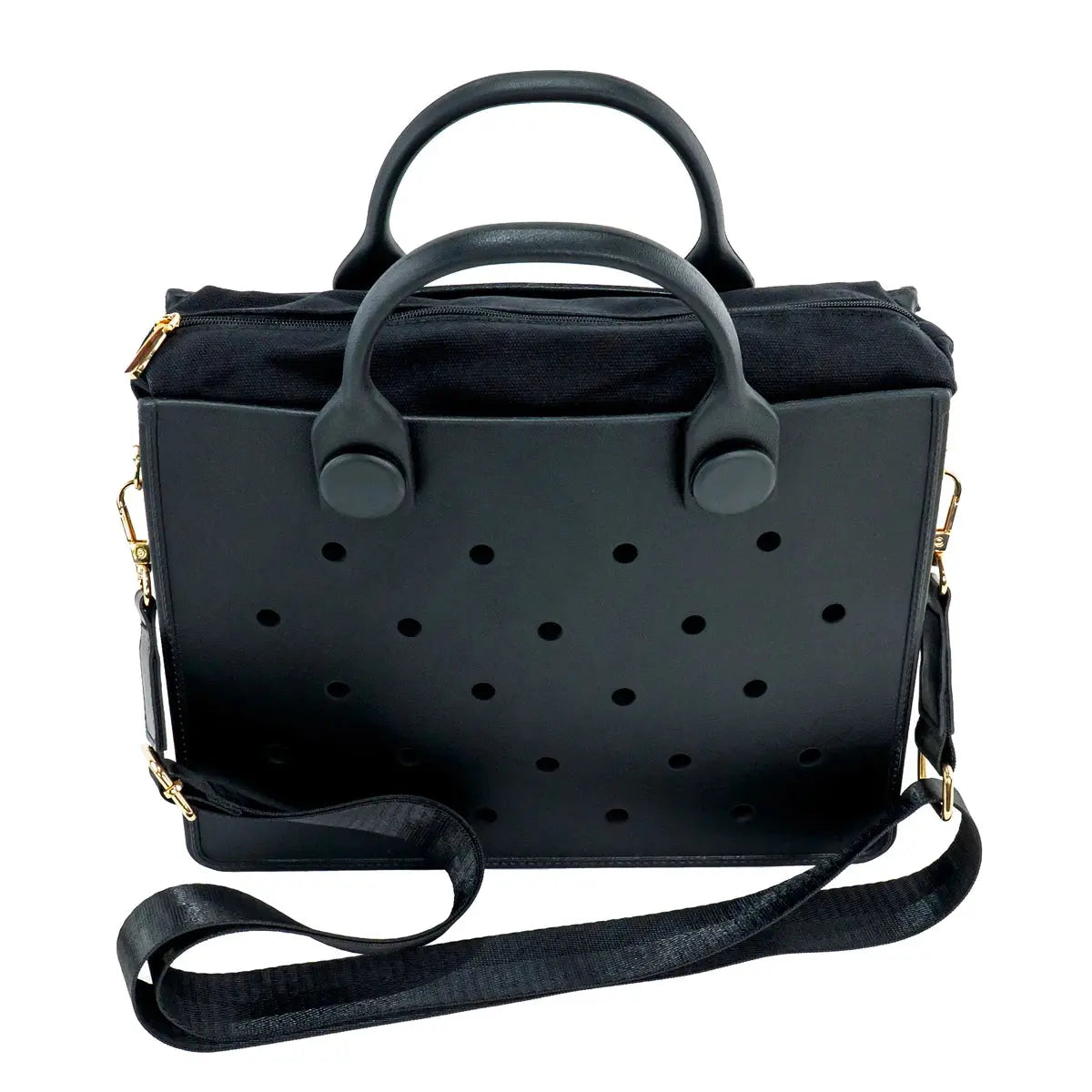 Portable EVA Beach Tote for Women Handbags Punch Holes for Clog Charms Durable Waterproof Bag for Shoe Charm Beach Bag Handbags GreatEagleInc