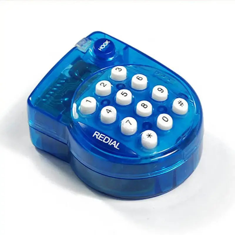 Portable Mini Corded Landline Phone, With Headset, Button Dial, Fast Redial, Small Telephone for Office Conference,Blue телефон GreatEagleInc