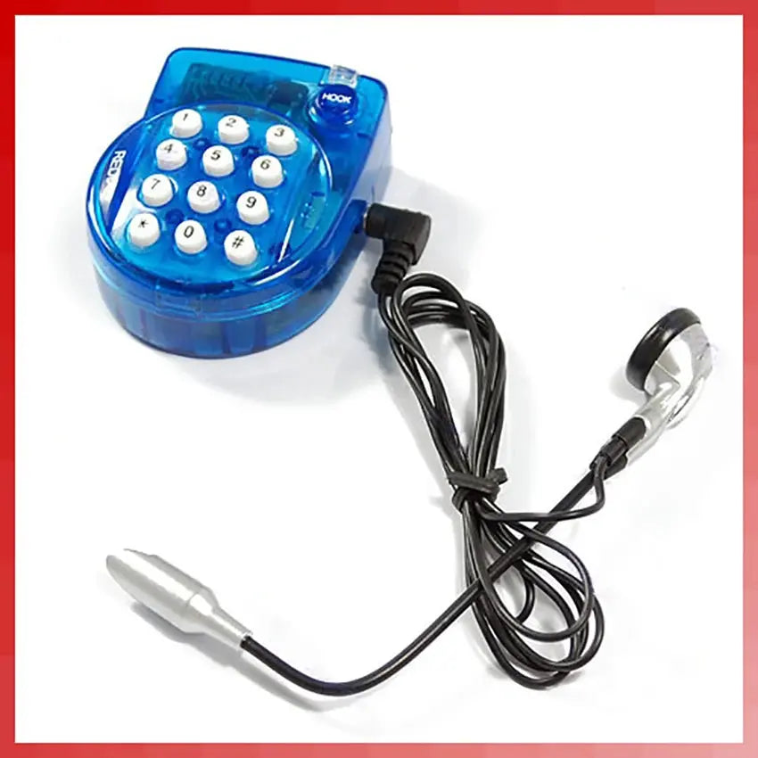 Portable Mini Corded Landline Phone, With Headset, Button Dial, Fast Redial, Small Telephone for Office Conference,Blue телефон GreatEagleInc
