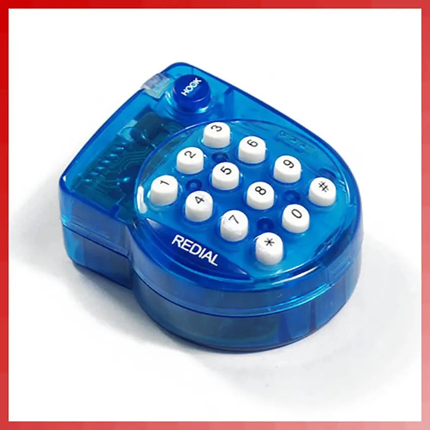 Portable Mini Corded Landline Phone, With Headset, Button Dial, Fast Redial, Small Telephone for Office Conference,Blue телефон GreatEagleInc