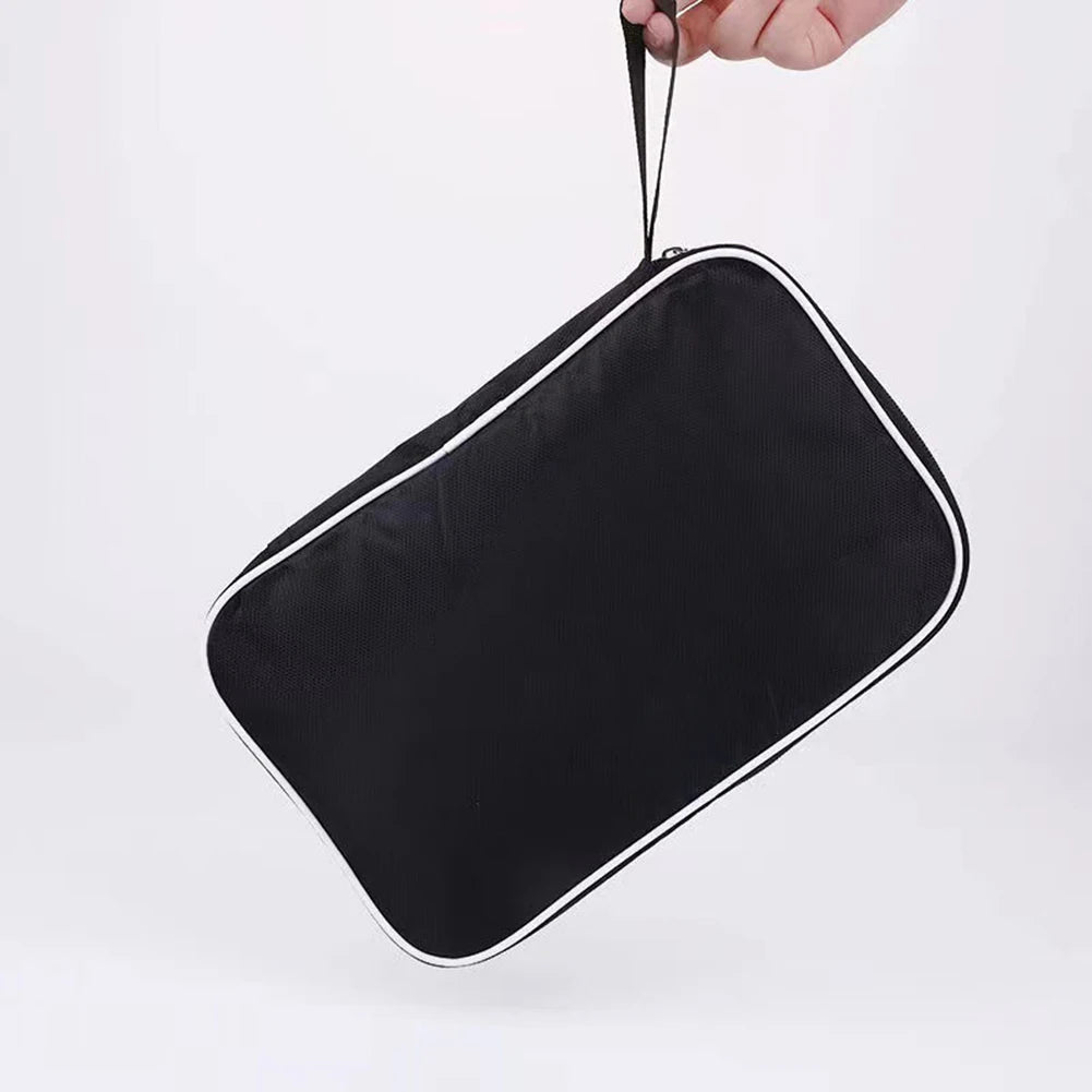 Portable Table Tennis Rackets Bag Rectangle Paddles Case Dustproof Storage Bag Oxford Cloth Material With Hand Strap 2023 New