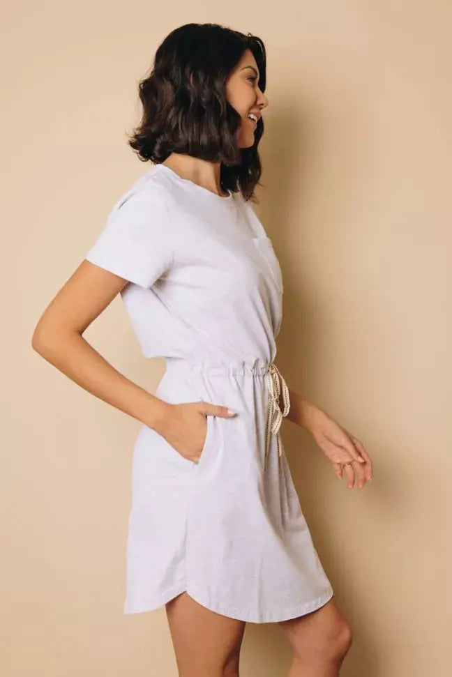 Porter Drawstring Mini Dress Stay Warm in Style