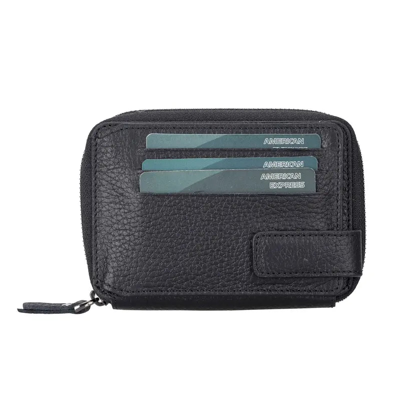 Powell Handmade Unisex Leather Wallet with Zippered Compartment Toronata