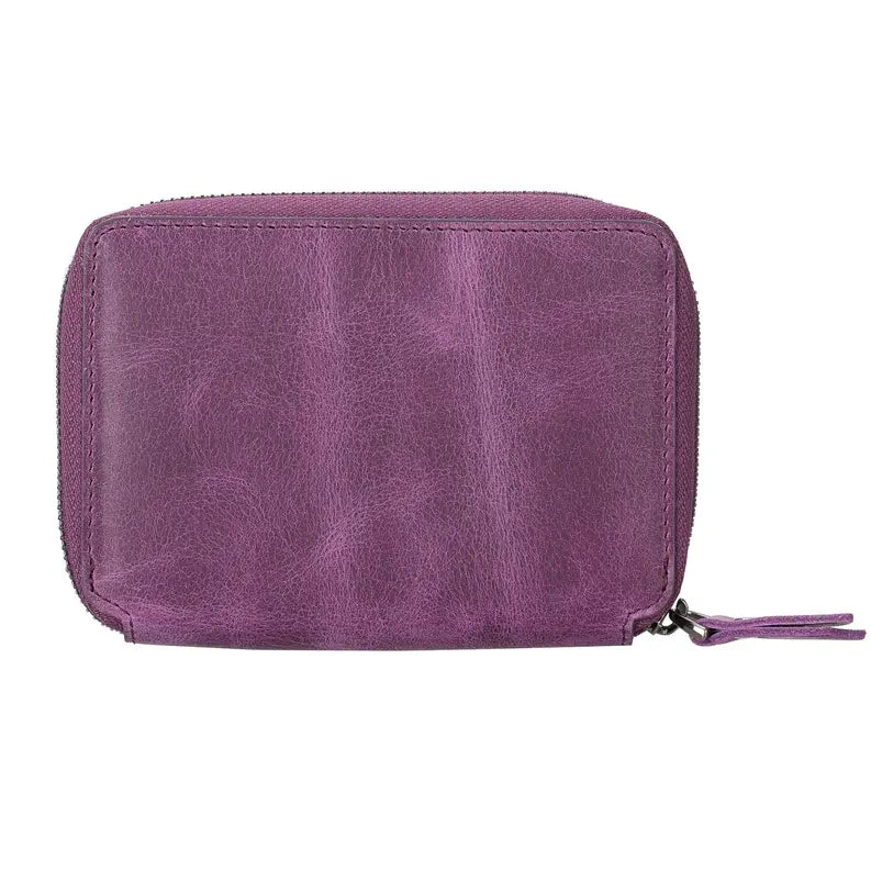 Powell Handmade Unisex Leather Wallet with Zippered Compartment Toronata