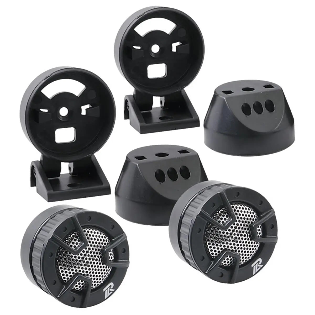 Power Acoustik 1" Piezo Tweeters (pair) 250 Watts Max 4-way Mount Power Acoustik