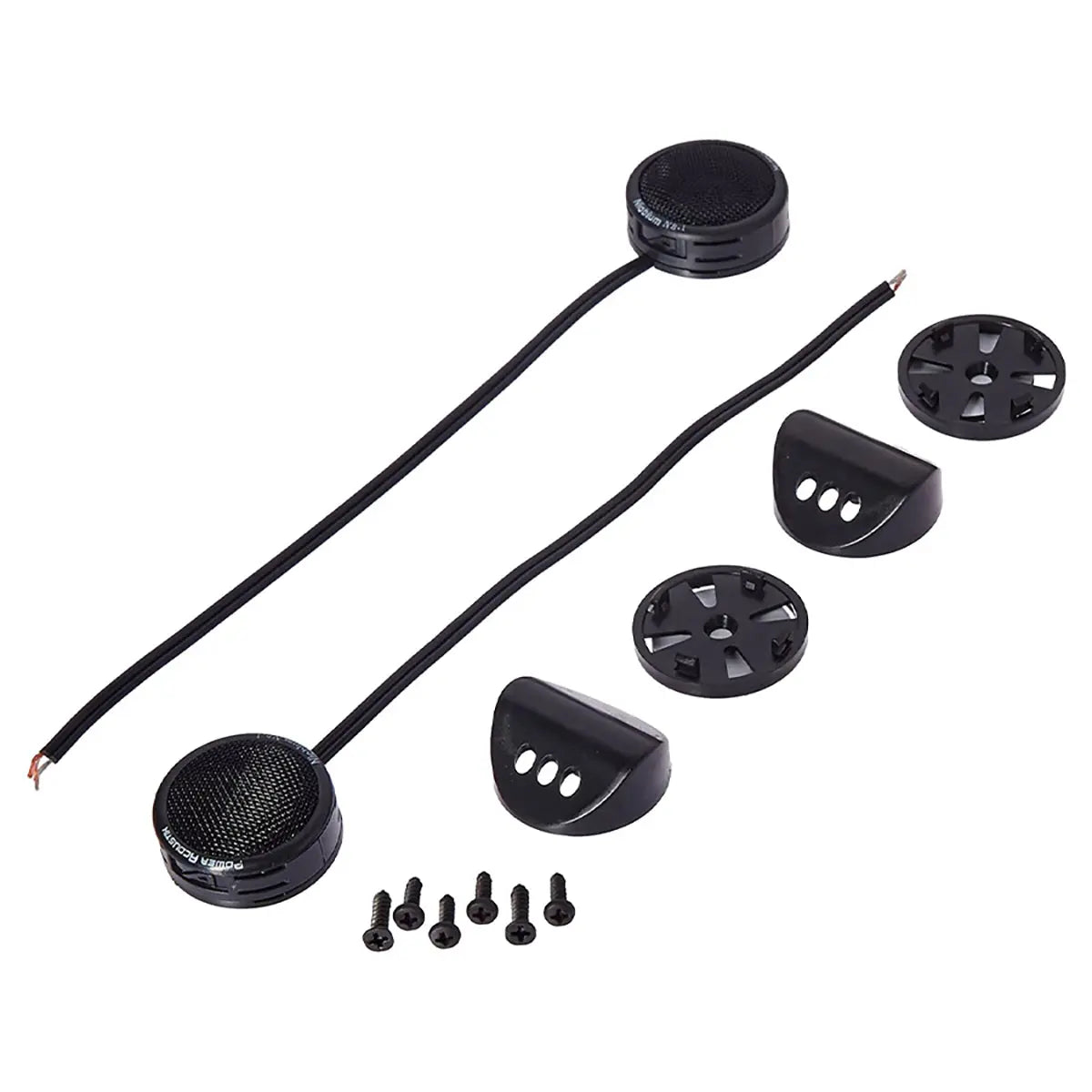 Power Acoustik 1" Tweeters (sold In Pairs) 200 Watt2-way Mount; Built-in Xover Power Acoustik