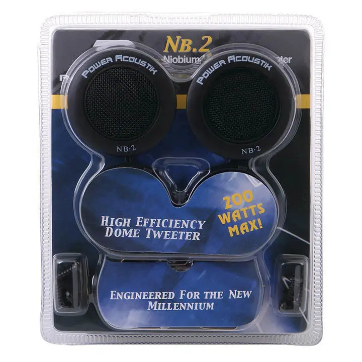 Power Acoustik 1" Tweeters (sold In Pairs) Niobium 200watts; 3-way Mounting Power Acoustik
