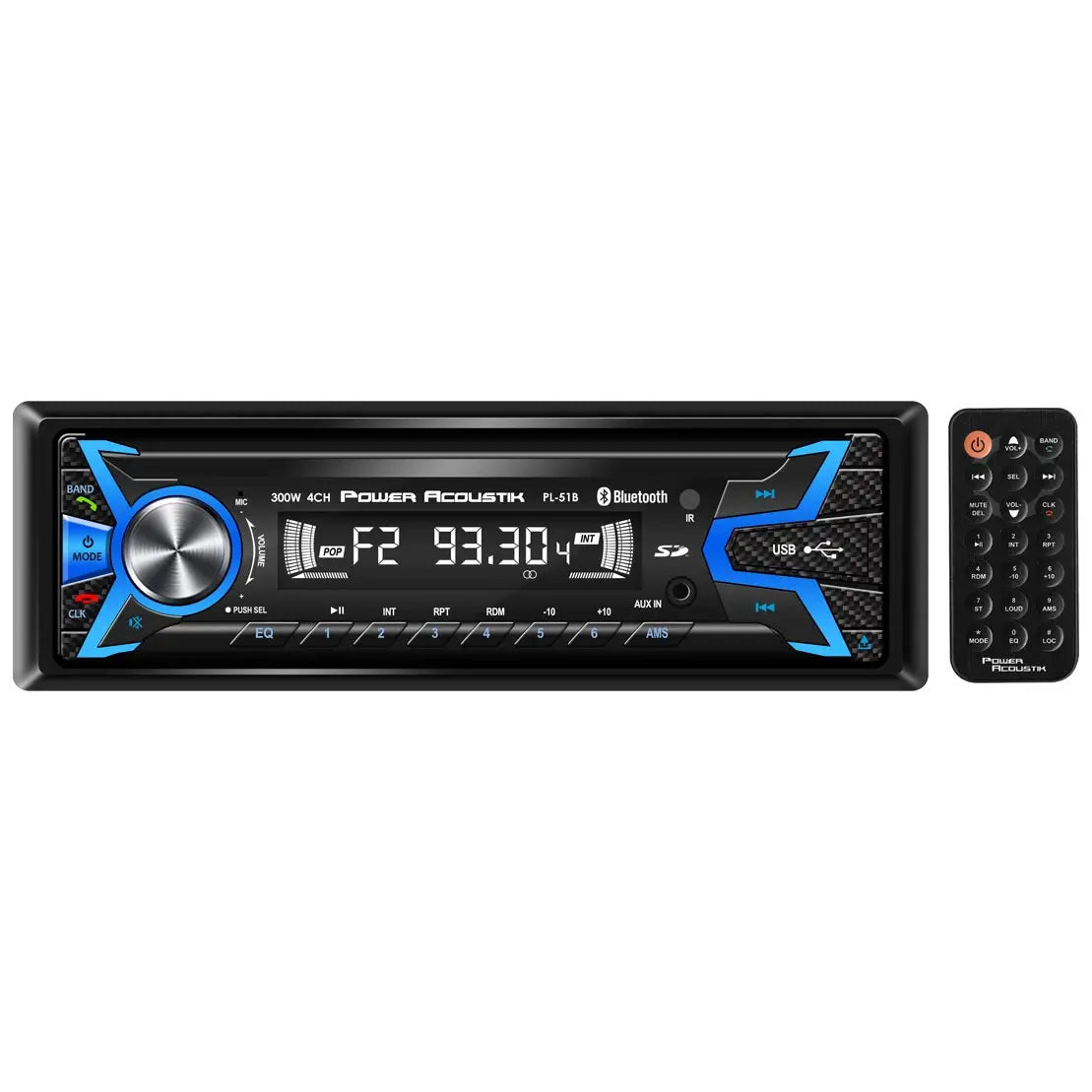 Power Acoustik Am/fm/usb/sd/bt Mechless Power Acoustik