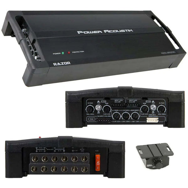 Power Acoustik Class D Amplifier 2500w Max Power Acoustik