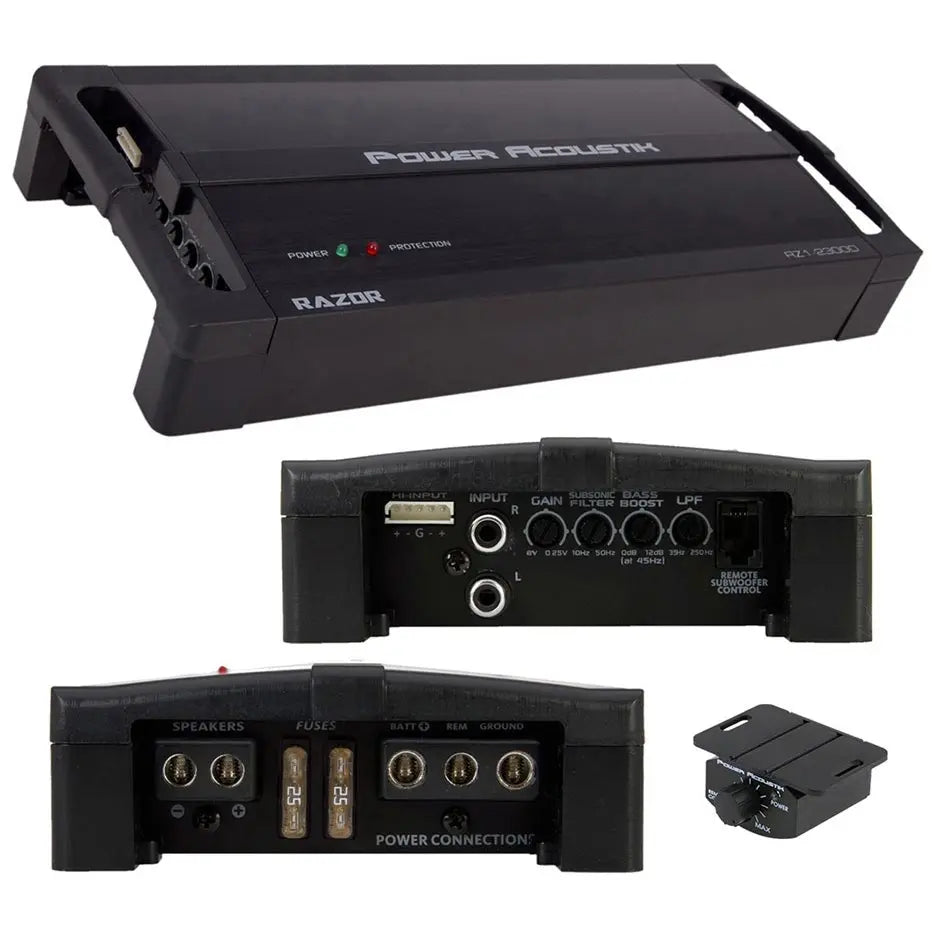 Power Acoustik Class D Mono Block 2300w Max Amplifier Power Acoustik