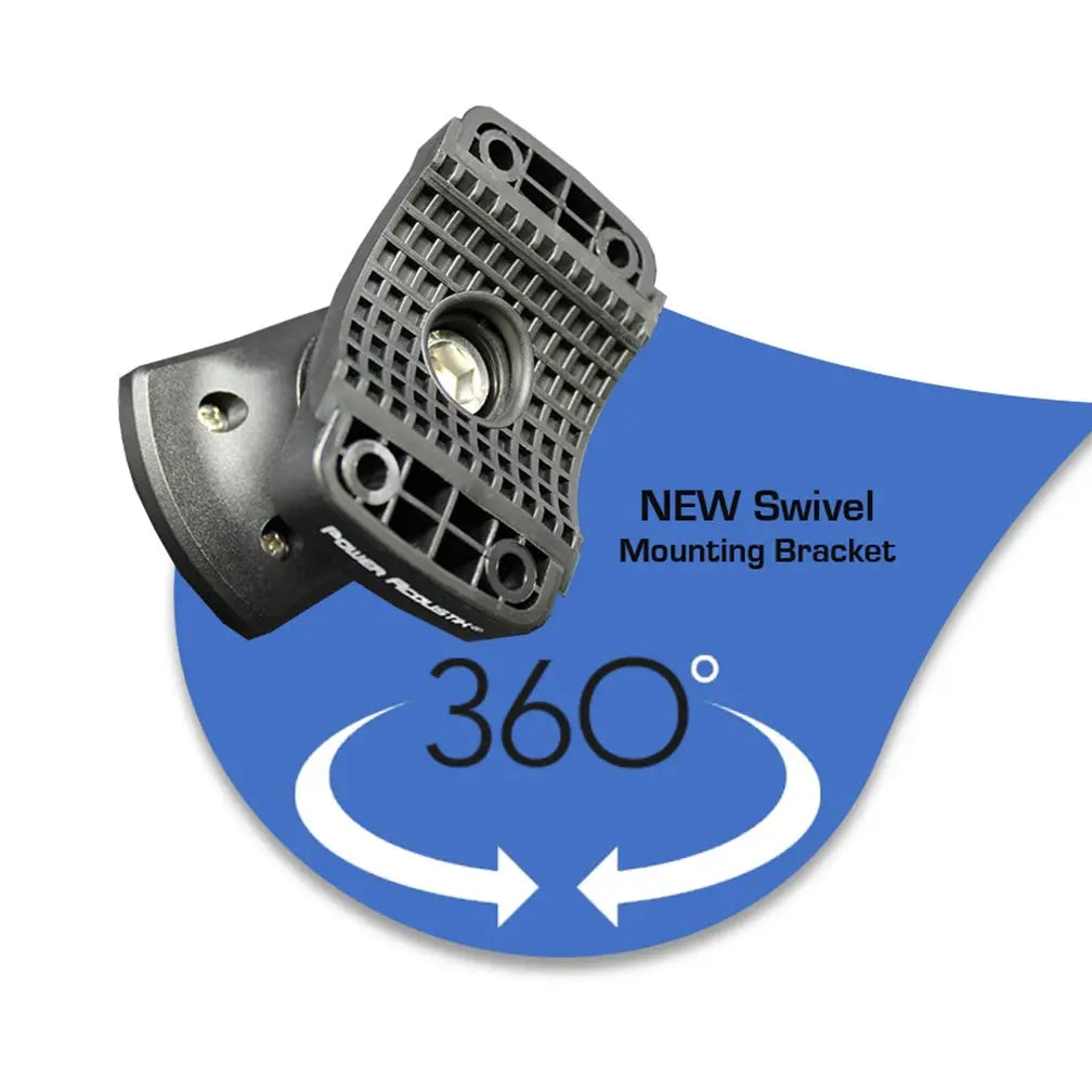 Power Acoustik Marine 6.5" 2-way Wakeboard Speakers With Rgb Led Illumination - Black (pair) Power Acoustik
