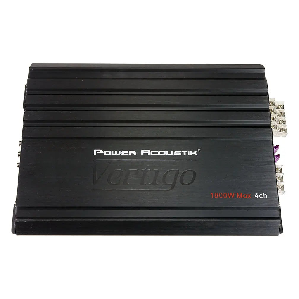 Power Acoustik Vertigo Series 4 Channel Amplifier 1800w Max Power Acoustik