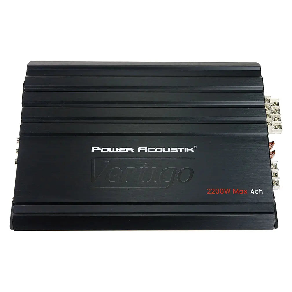 Power Acoustik Vertigo Series 4 Channel Amplifier 2200w Max Power Acoustik
