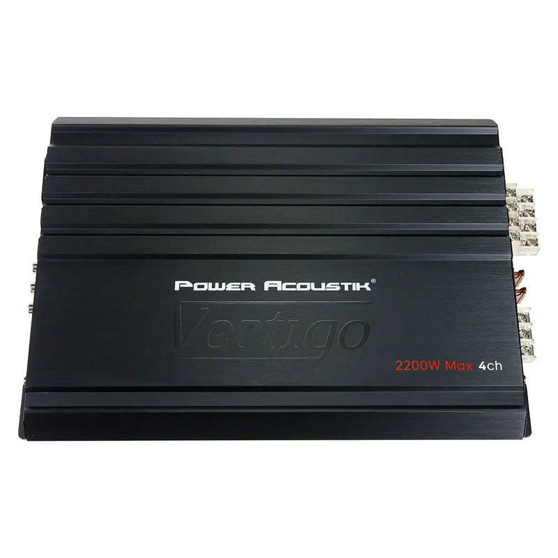 Power Acoustik Vertigo Series 4 Channel Amplifier 2200w Max Power Acoustik