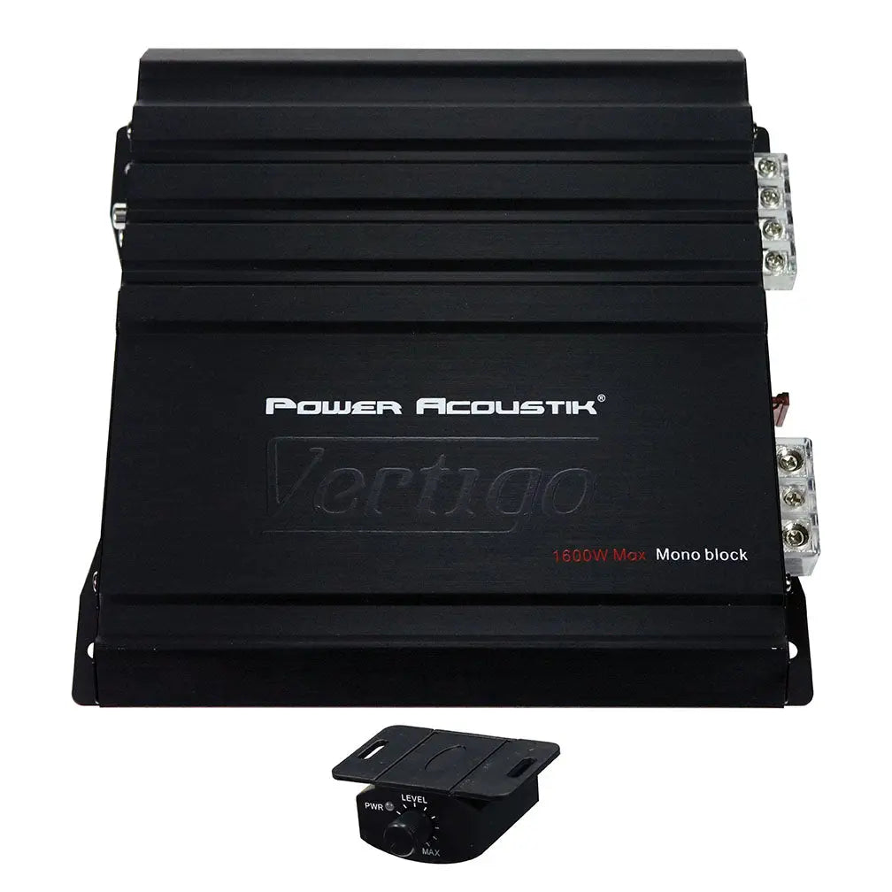 Power Acoustik Vertigo Series Monoblock Amplifier 1600w Max Power Acoustik