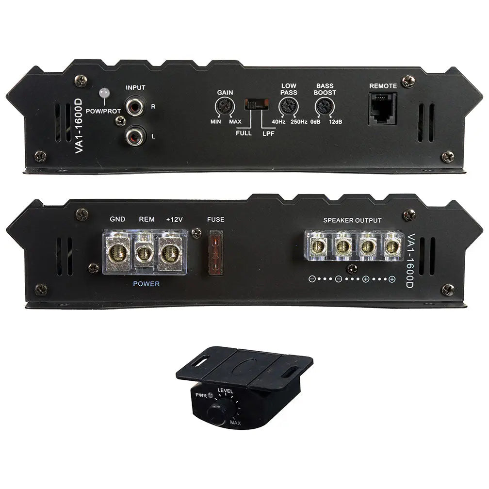 Power Acoustik Vertigo Series Monoblock Amplifier 1600w Max Power Acoustik