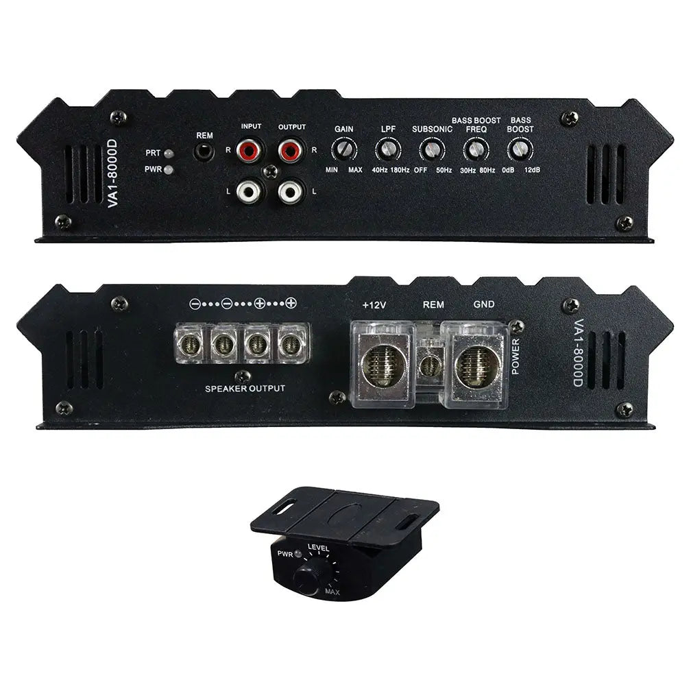 Power Acoustik Vertigo Series Monoblock Amplifier 8000w Max Power Acoustik