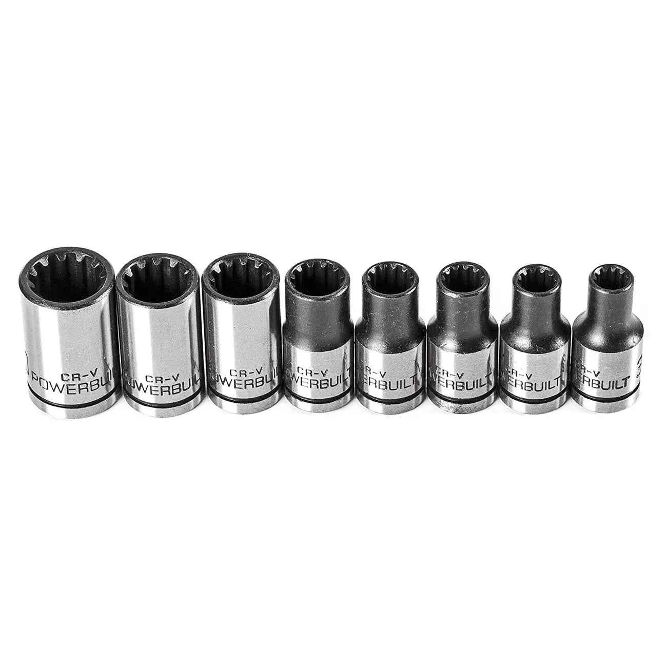 Powerbuilt 1/4" Drive Universal Socket Set With Storage Tray (8 Sockets) POWERBUILT