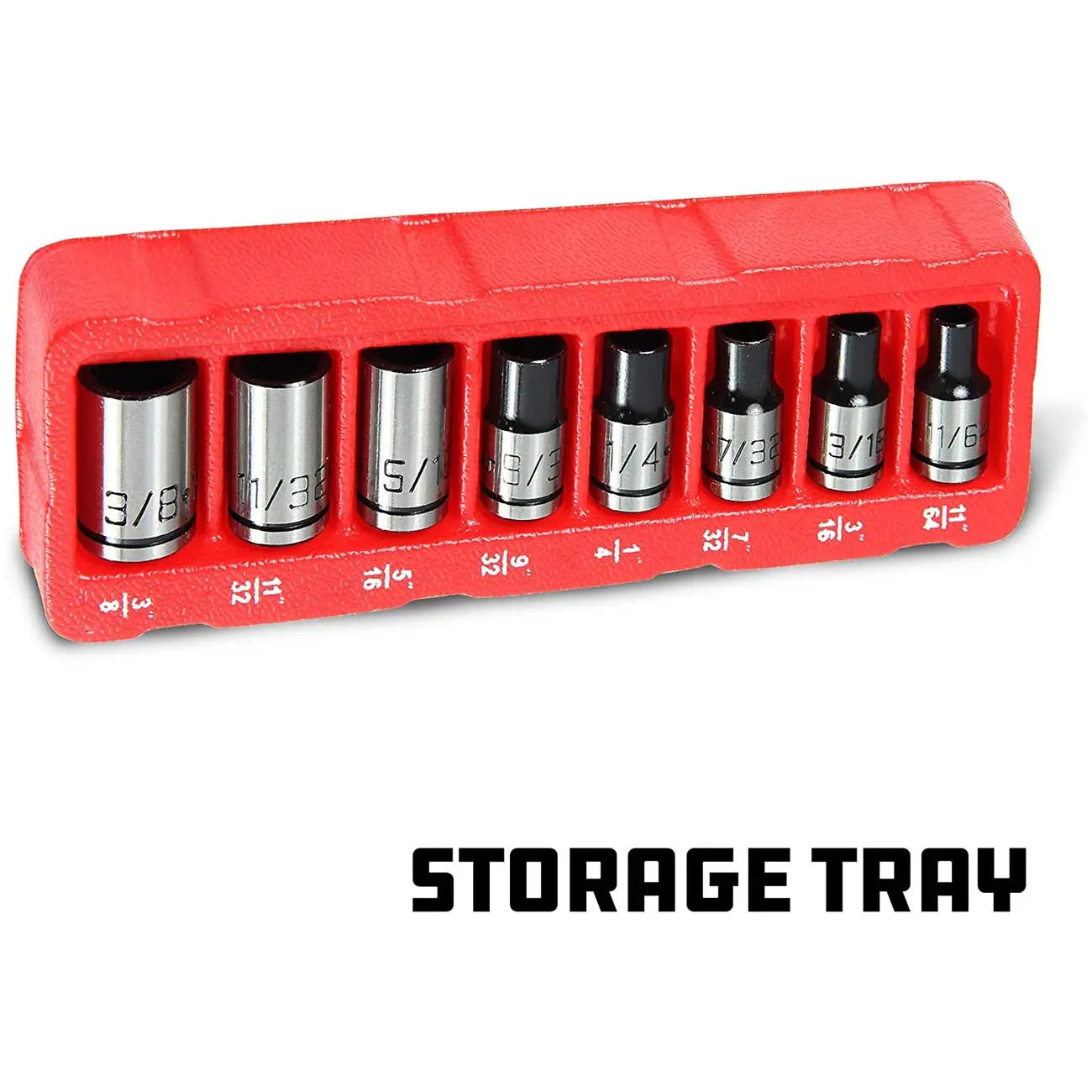 Powerbuilt 1/4" Drive Universal Socket Set With Storage Tray (8 Sockets) POWERBUILT