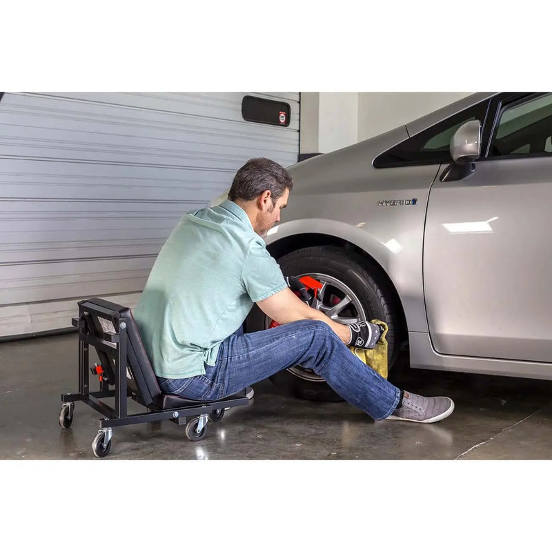 Powerbuilt 2-in-1 Low Creeper Seat Roller Stool POWERBUILT