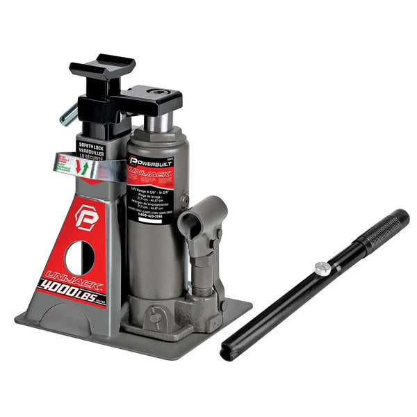 Powerbuilt 2-ton Unijack Combination Hydraulic Bottle Jack & Jackstand In One POWERBUILT