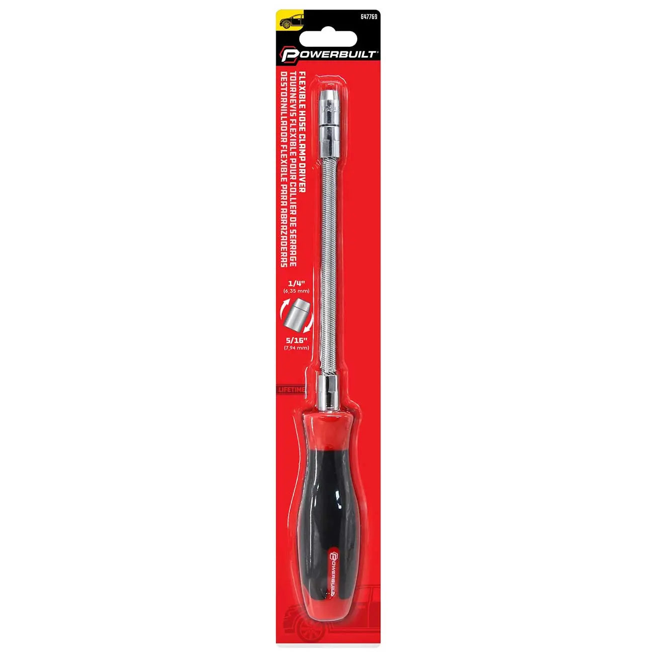 Powerbuilt Flexible Hose Clamp Nut Driver POWERBUILT