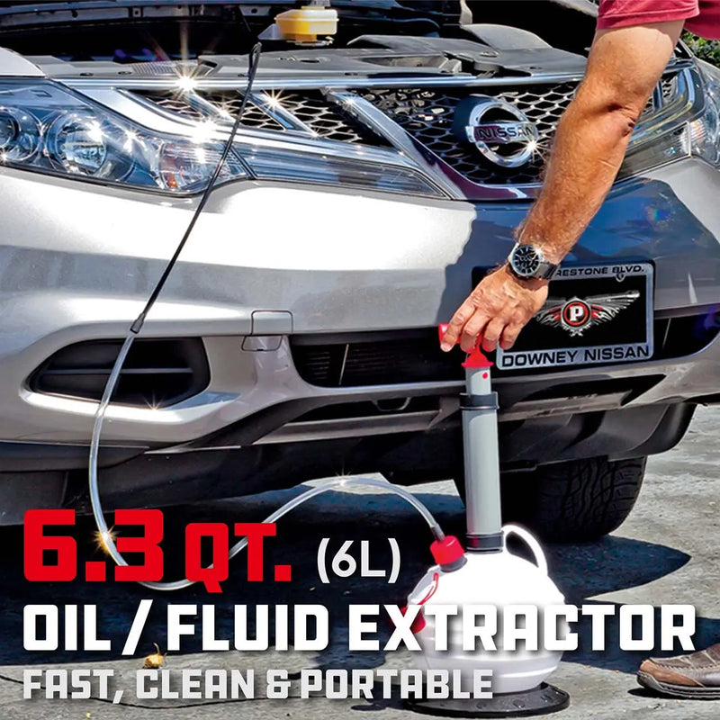 Powerbuilt Oil / Fluid Extractor - 6.3qt. (6l) Capacity POWERBUILT