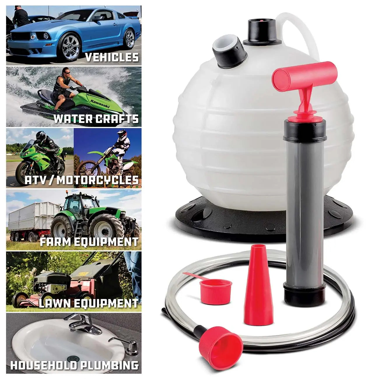 Powerbuilt Oil / Fluid Extractor - 6.3qt. (6l) Capacity POWERBUILT