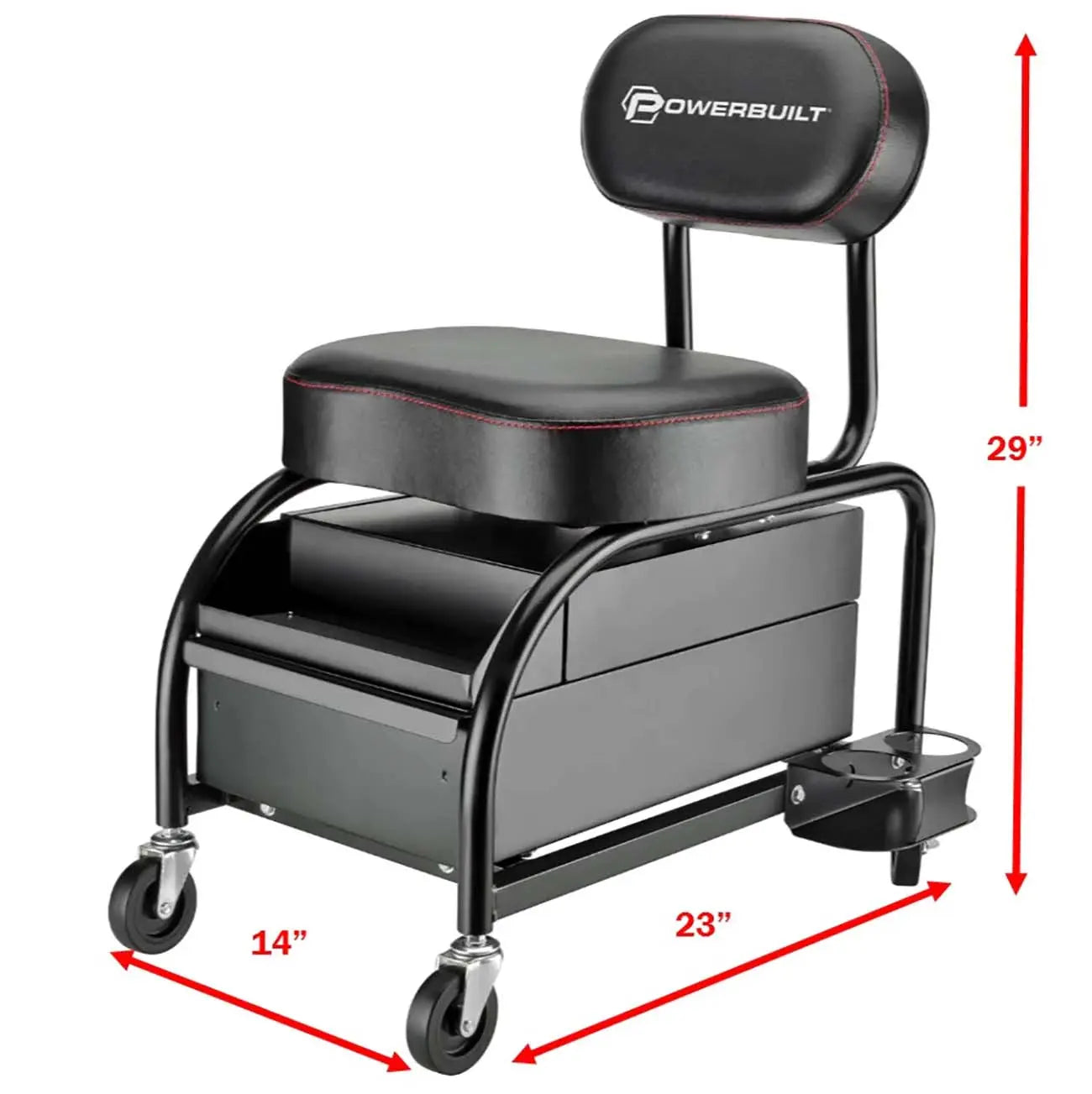 Powerbuilt Professional Detailer Roller Seat POWERBUILT