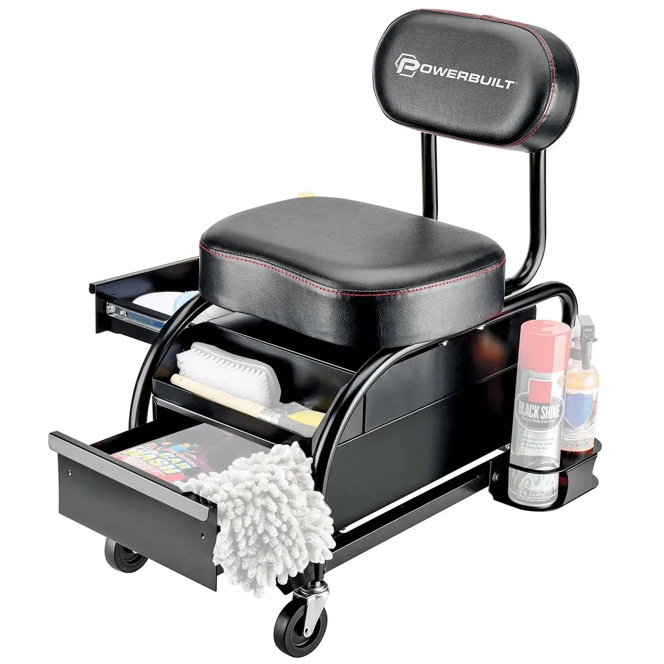 Powerbuilt Professional Detailer Roller Seat POWERBUILT