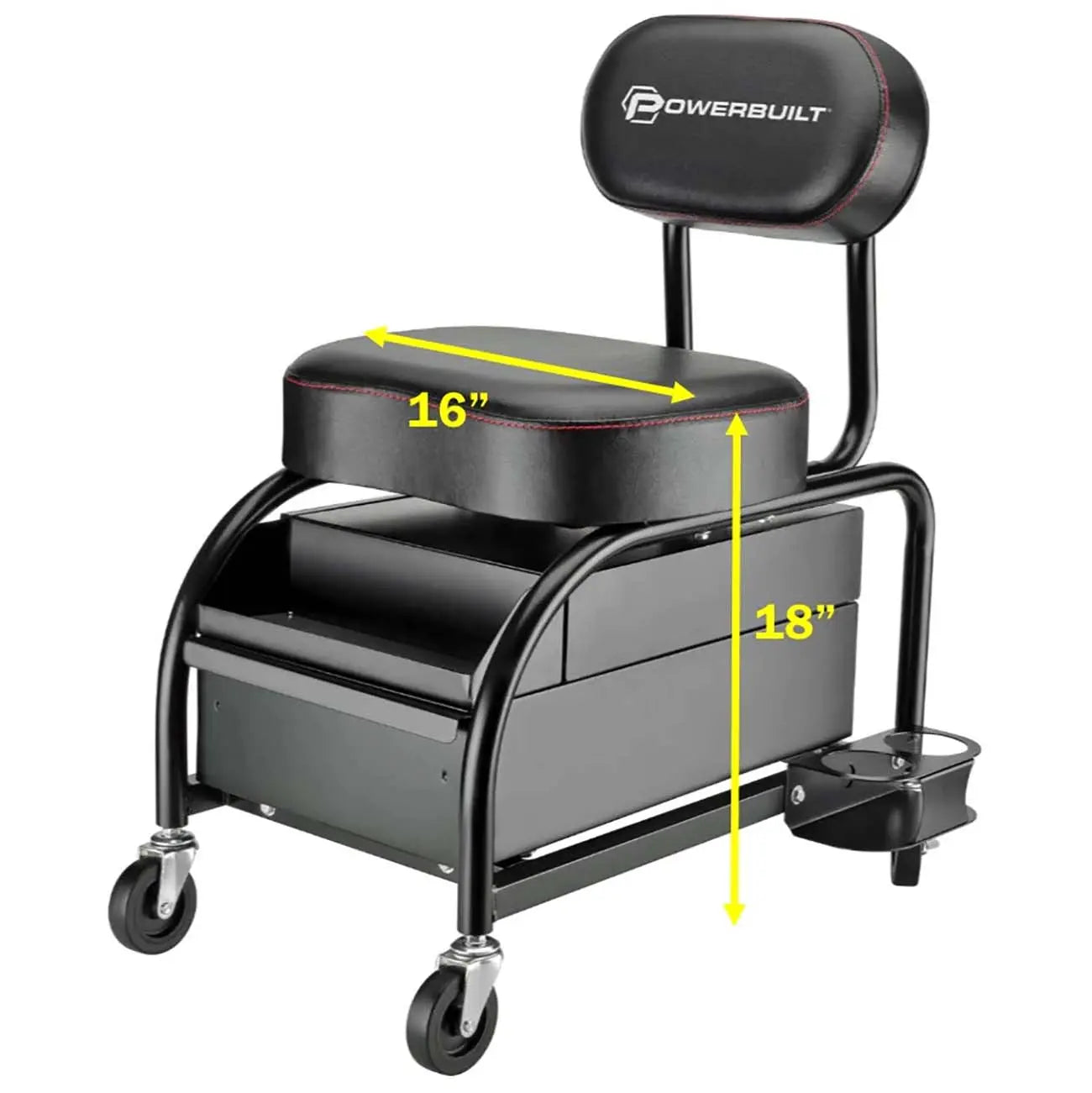 Powerbuilt Professional Detailer Roller Seat POWERBUILT