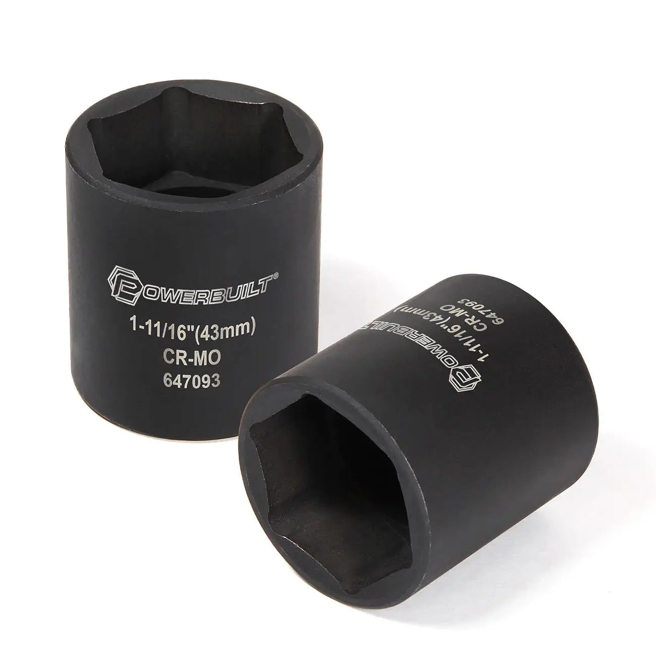 Powerbuilt Sae 1-11/16" Dodge Spindle Nut Impact Socket - 1/2" Drive POWERBUILT