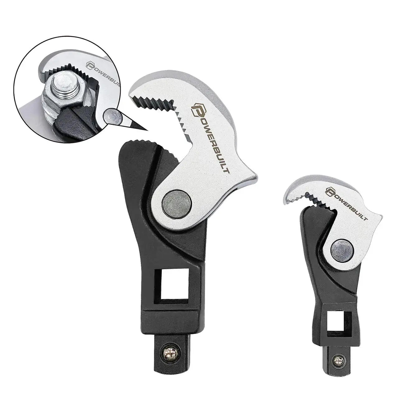 Powerbuilt Spring Crowfoot Wrench Set (2 Piece Set) POWERBUILT