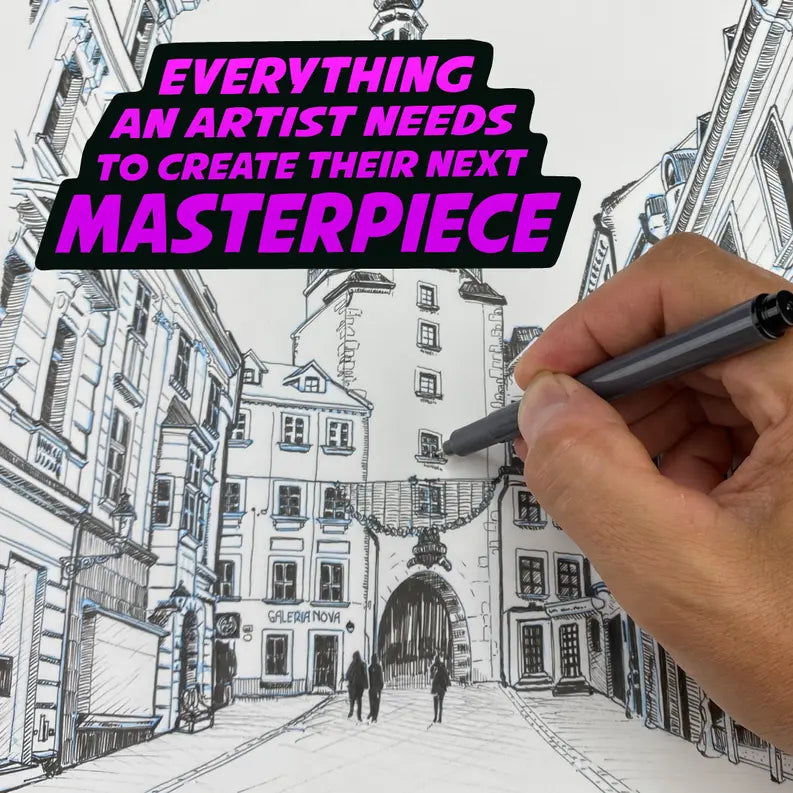 Premium Drawing Set // 26 Piece Set Render Demo Design Studio
