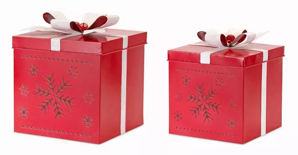 Present (Set of 2) 11.5"H, 13.5"H Iron Melrose Intl.
