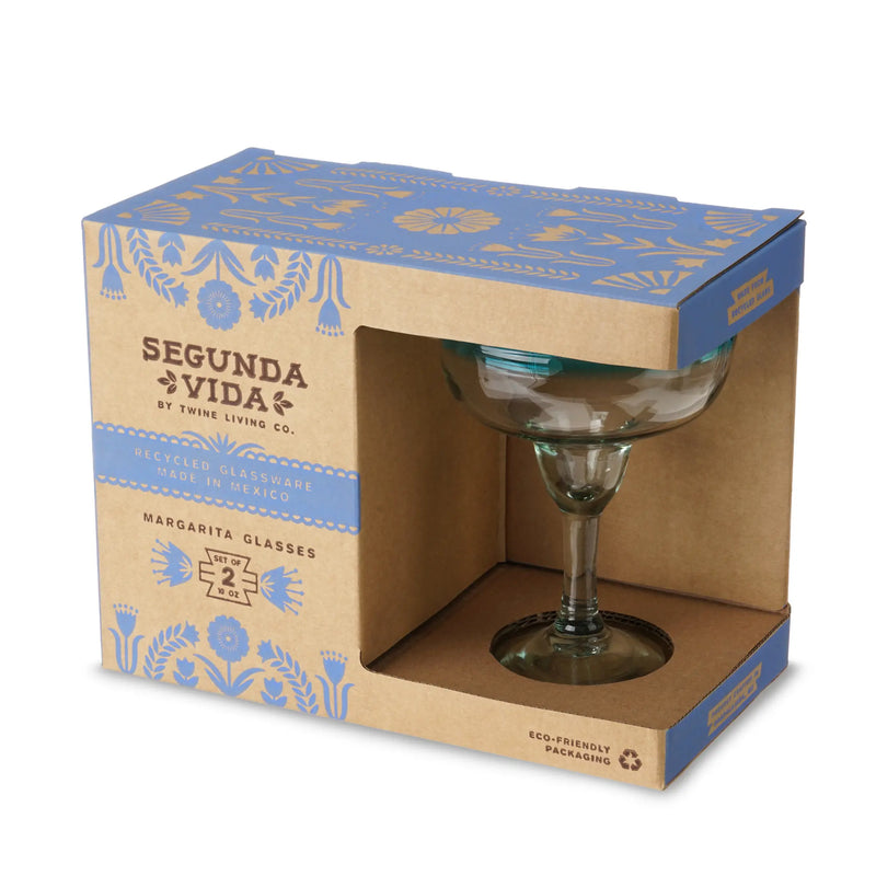 Primavera Recycled Margarita Glass Set by Twine Living Twine