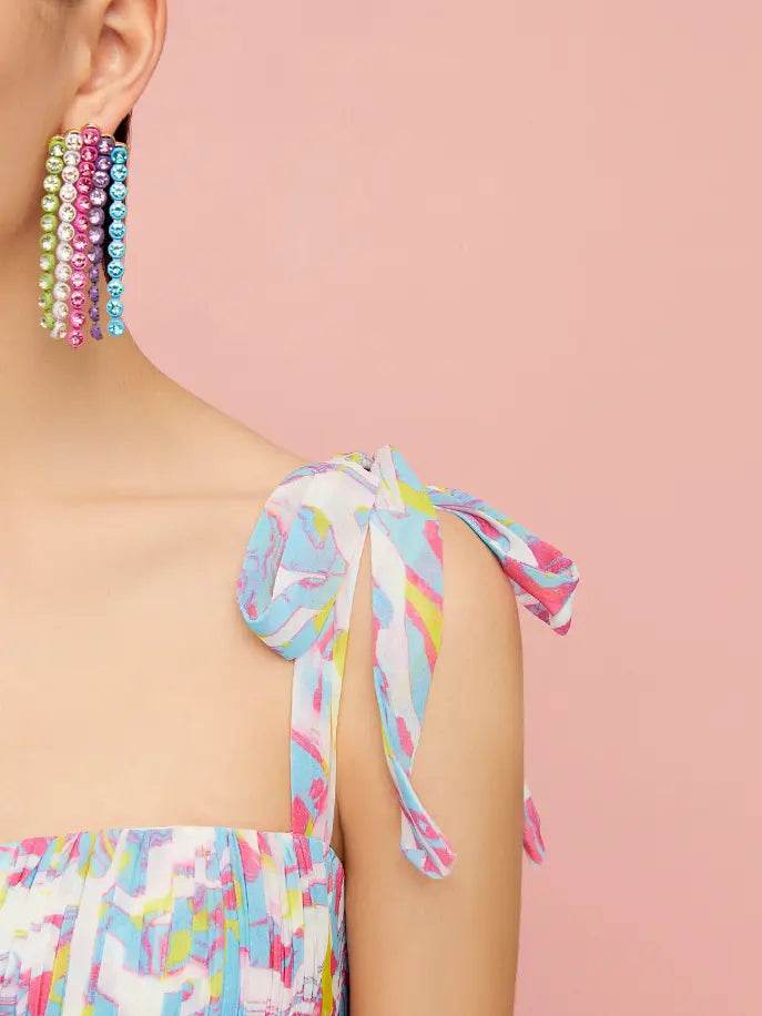 Print Tiered Dress Monique Store