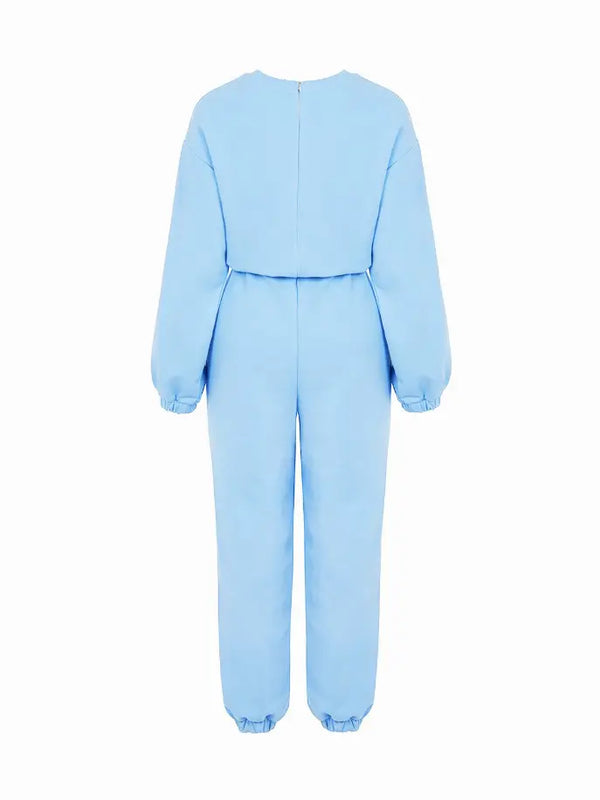 Printed Knit Jumpsuit Monique Store