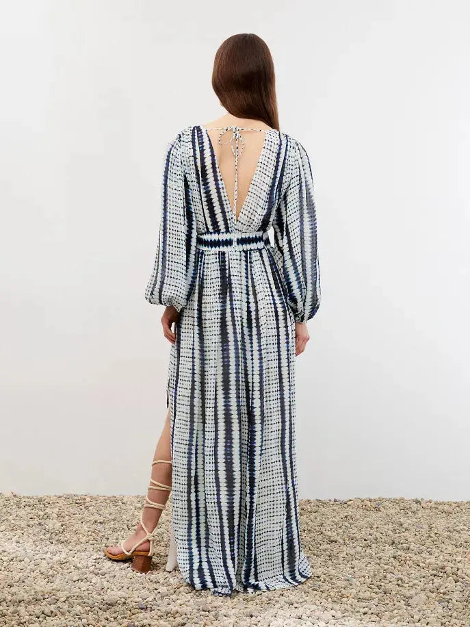 Printed Long Dress Nocturne