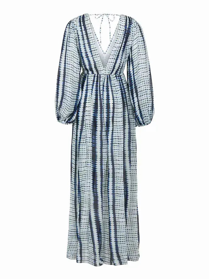 Printed Long Dress Nocturne