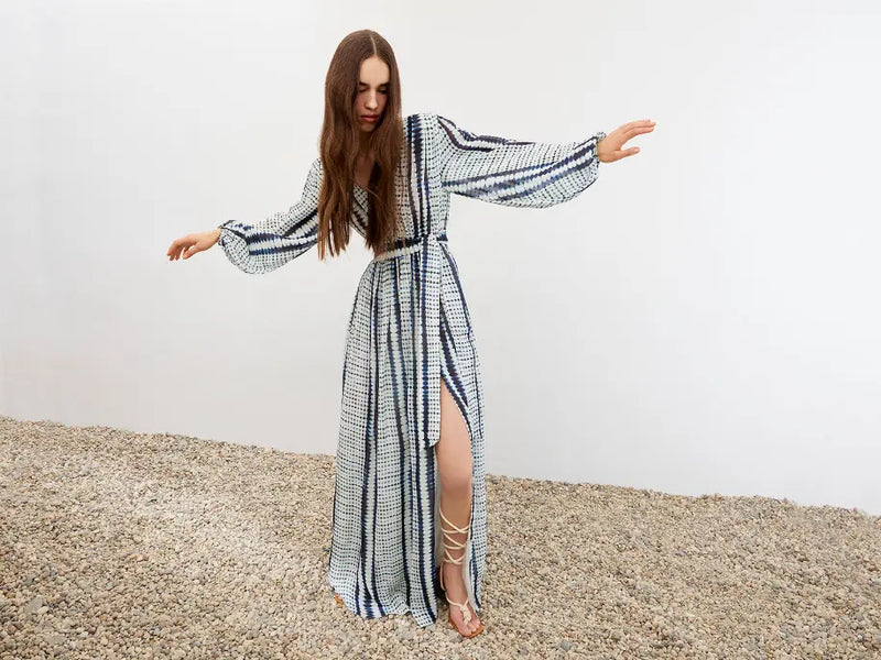 Printed Long Dress Nocturne