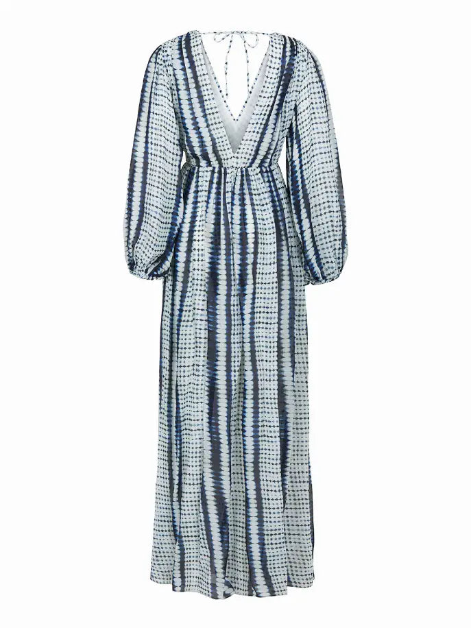 Printed Long Dress Nocturne