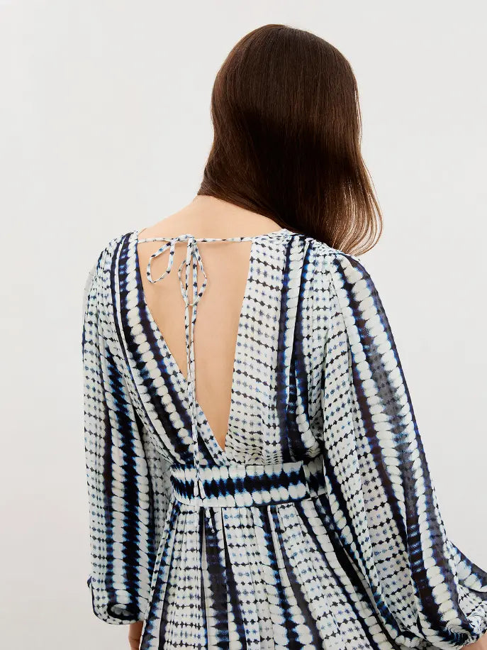 Printed Long Dress Nocturne