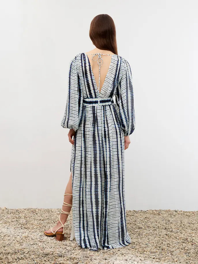 Printed Long Dress Nocturne