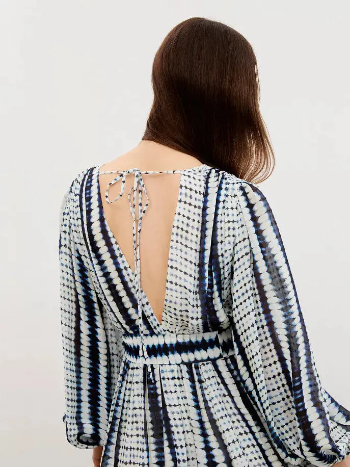 Printed Long Dress Nocturne