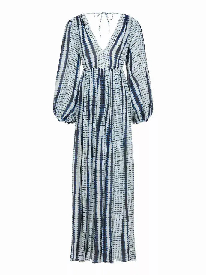 Printed Long Dress Nocturne
