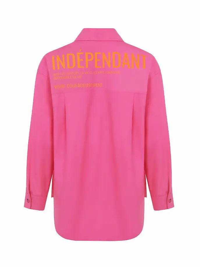 Printed Oversized Shirt Monique Store