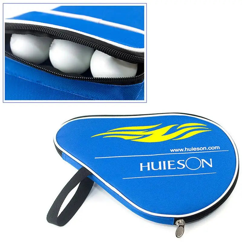 Professional Oxford Table Tennis Racket Case with Outer Zipper Bag for Table Tennis Balls Table Tennis Accessories